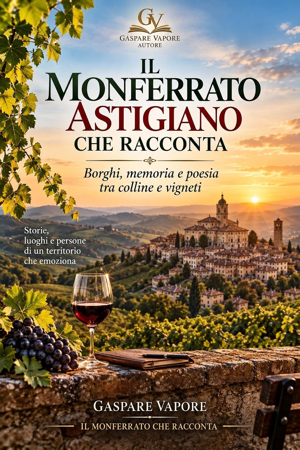 Copertina del libro Il Monferrato Astigiano che racconta di Gaspare Vapore