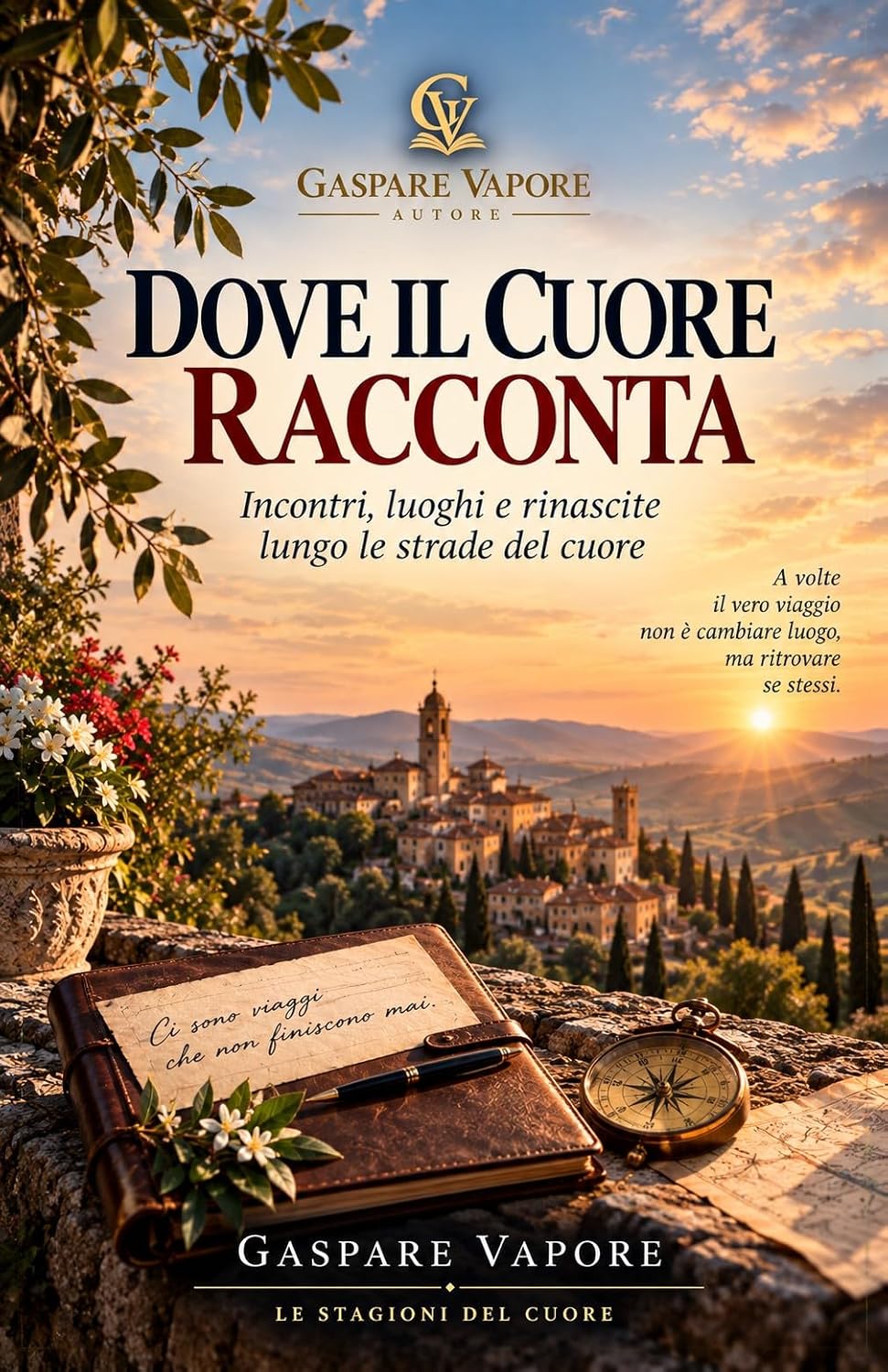 Copertina del libro Dove il cuore racconta di Gaspare Vapore