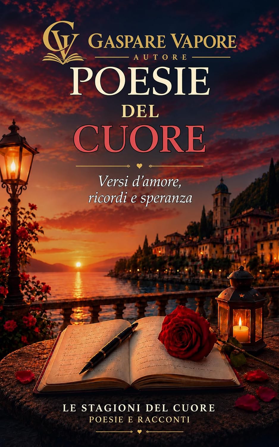 Copertina del libro Le più belle poesie del cuore di Gaspare Vapore
