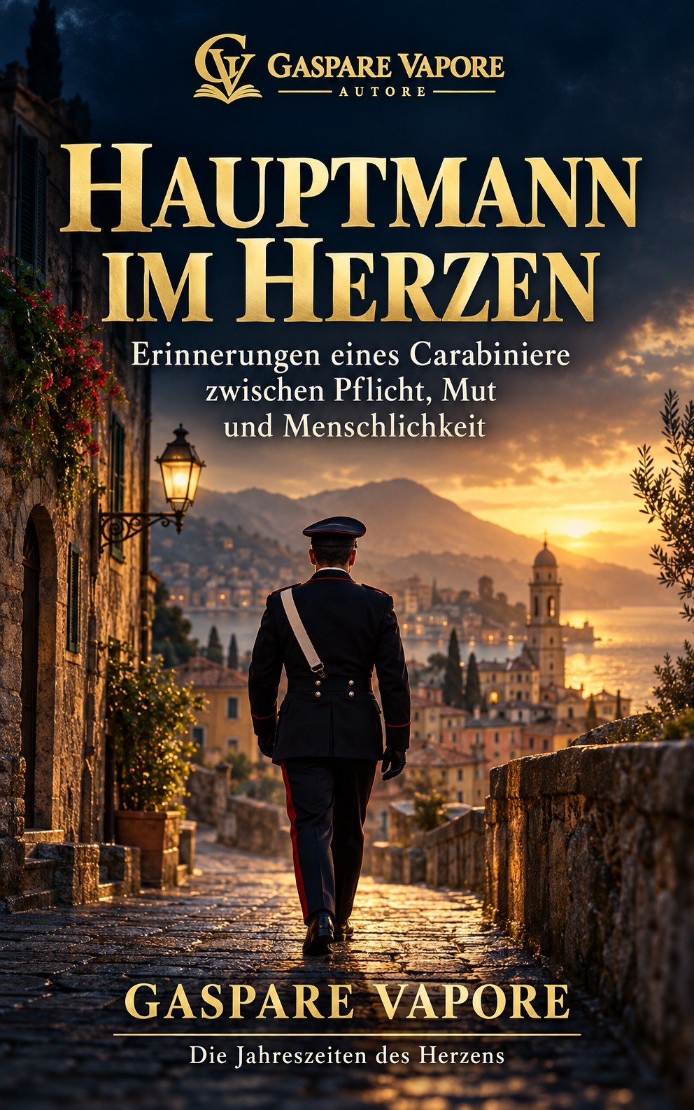 Copertina di Hauptmann im Herzen di Gaspare Vapore, edizione tedesca