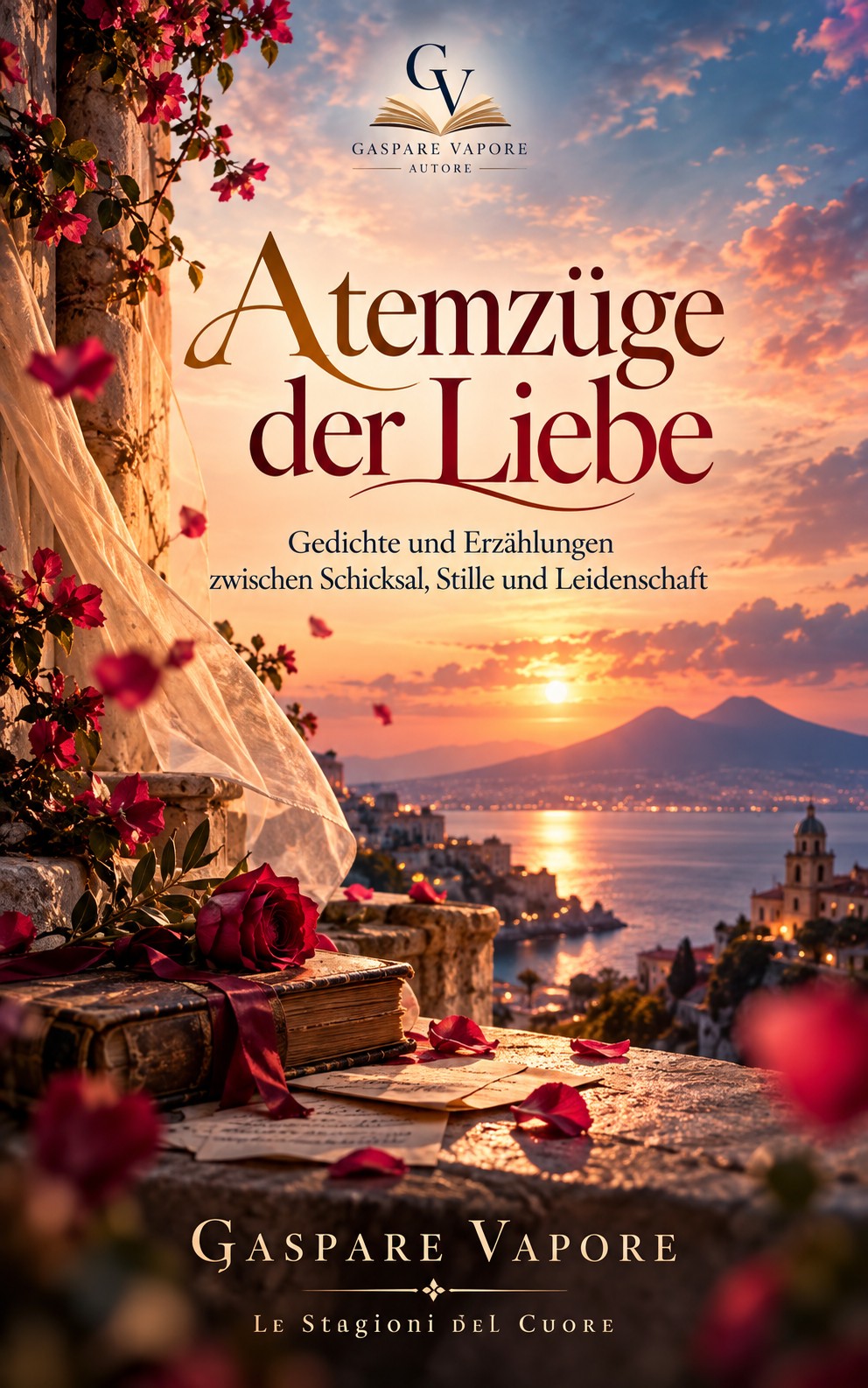 Copertina eBook ATEMZÜGE DER LIEBE di Gaspare Vapore